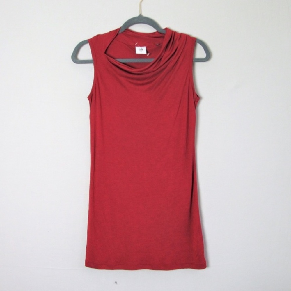 Cabi Deep Red Sleeveless Tunic Size Medium